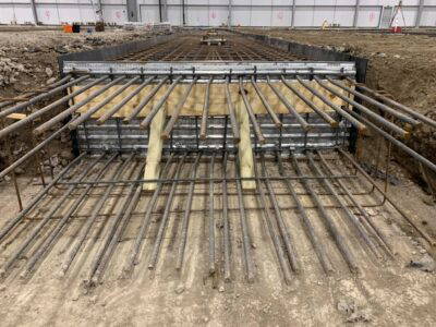 Duct pit slabs progress