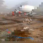 mixer on site in Charvil for Hicks Development