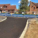 New road with tarmac base