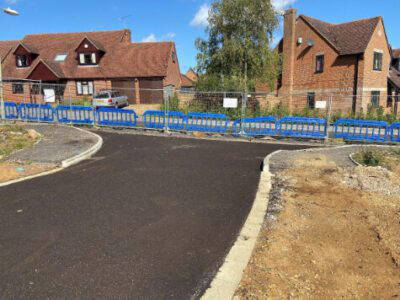 New road with tarmac base