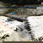 Basement slab poured